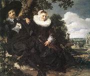 Married Couple in a Garden